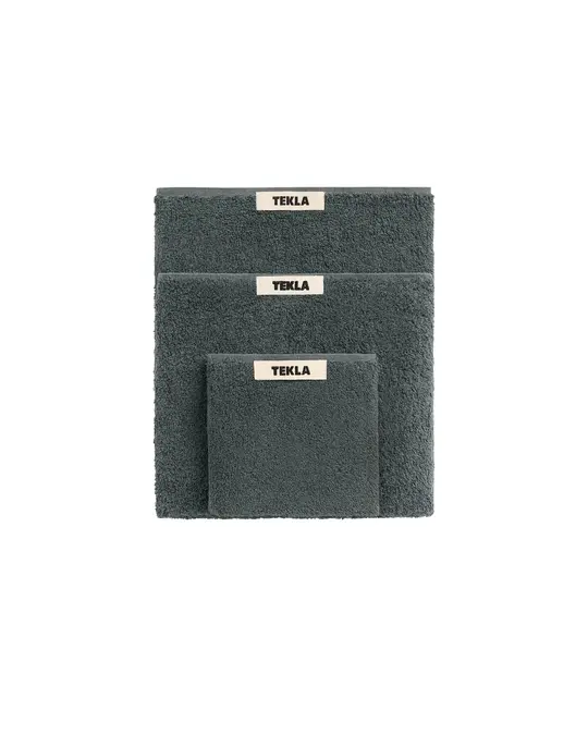 Tekla Terry Bath Towel Charcoal Grey