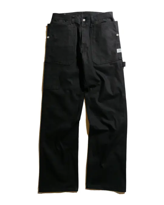 Sassafras Fall Leaf Gardener Pants Selvedge Duck Black