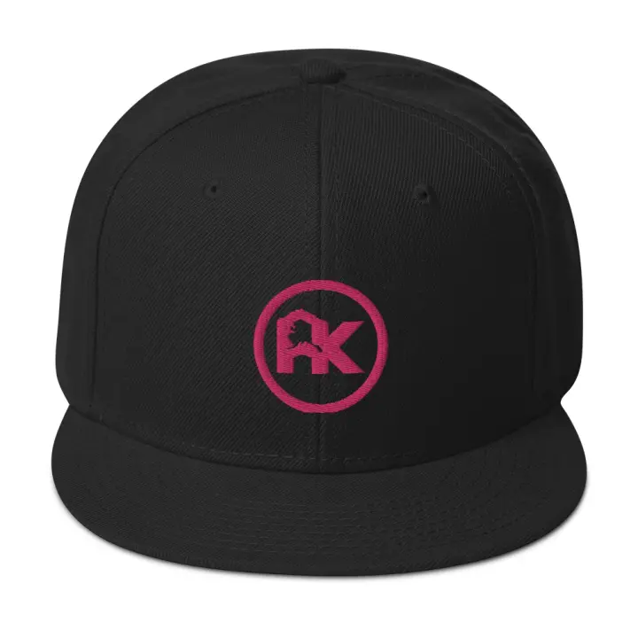CJAK logo - Pink on Black