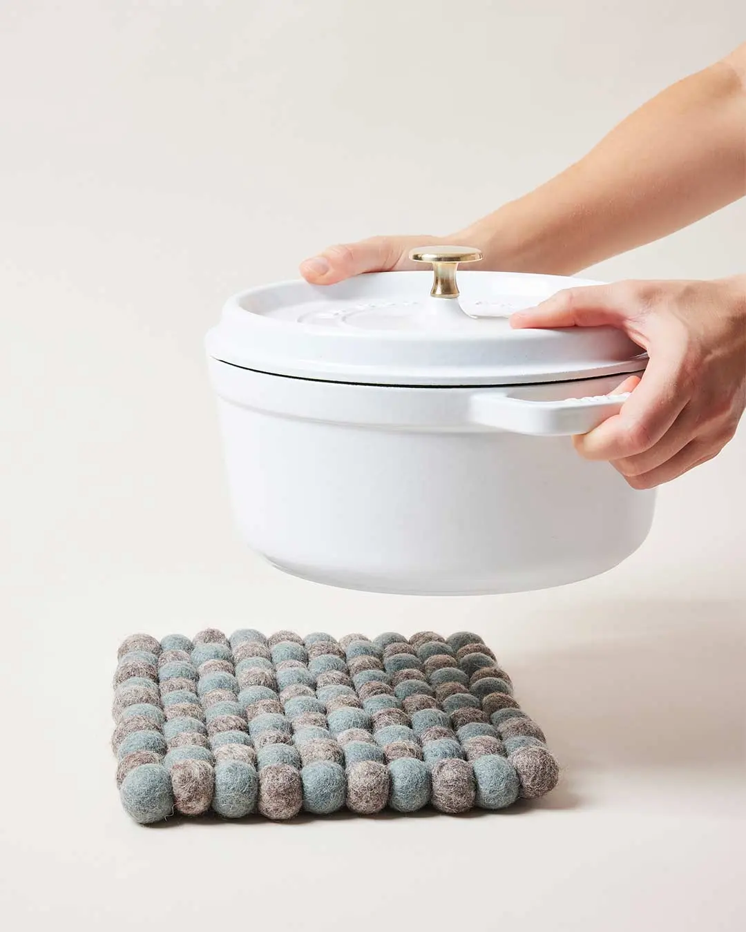 Artisan Felt Pom Pom Trivet