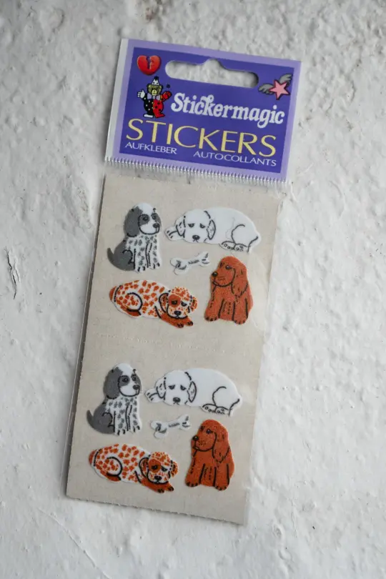 Vintage Sticker Strips - Dogs