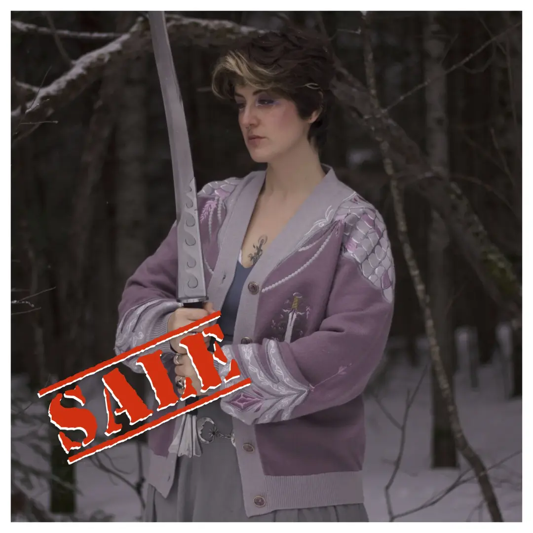 The Knight of Wisteria // Embroidered Cardigan [old sizing]