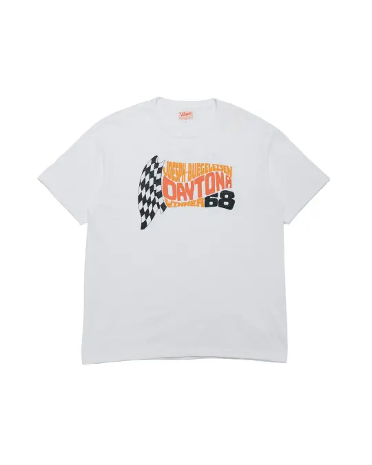 The Real McCoy's BC26008 Athletic T-Shirt / Daytona 68' White