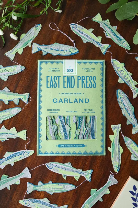Tasty Anchovies Screen Printed and Sewn Garland