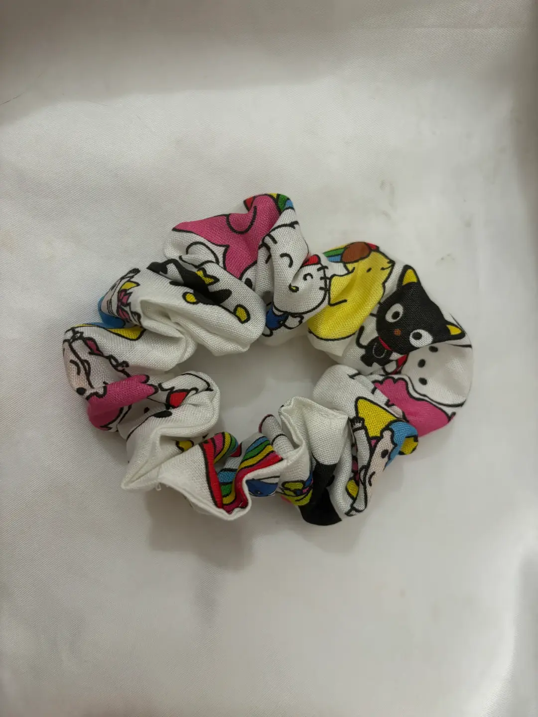 Anime Mascot Lineup Scrunchie