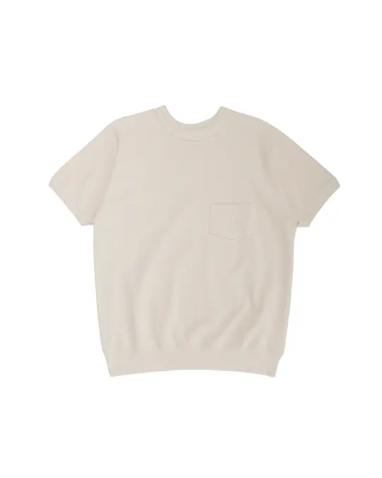 Warehouse Lot. 4105 Short Sleeve SW With Pocket Plain Cream