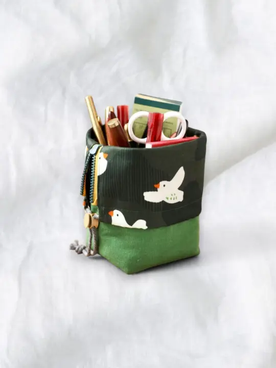 Standing Pencil & Makeup Pouch / Desk Organizer