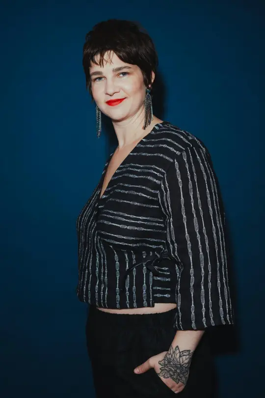 Artemis Top in Radio Stripe