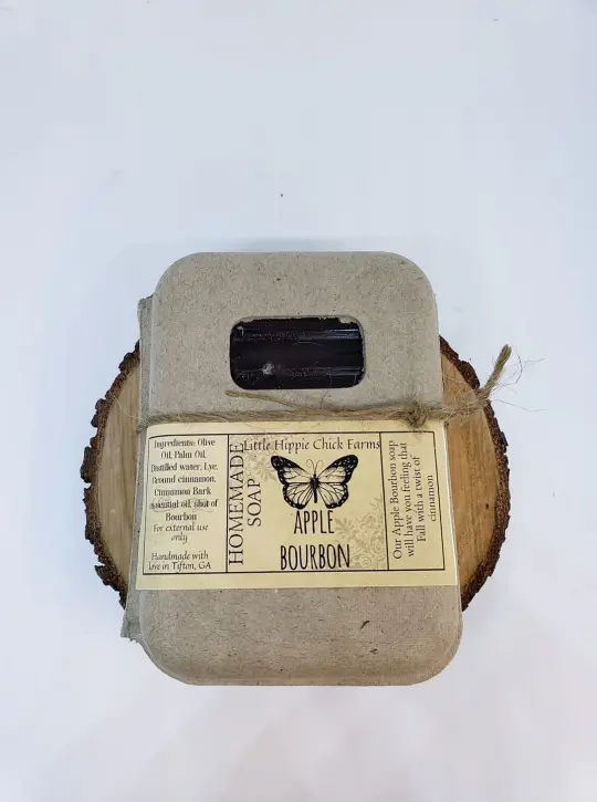 Apple Bourbon with Cinnamon Olive Oil Soap