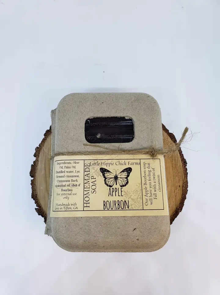 Apple Bourbon with Cinnamon Olive Oil Soap