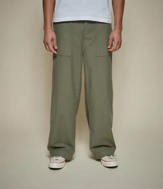 Sateen Cotton Fatigue Pants