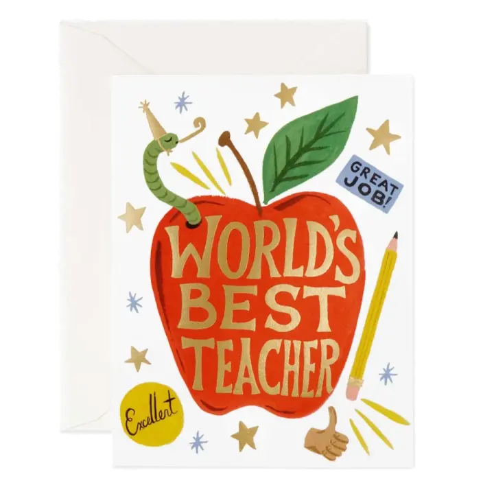 World's Best Teacher Card