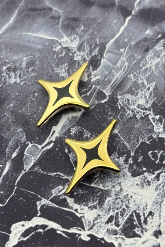 Sparkle Stars - Gold - Enamel Pin Set