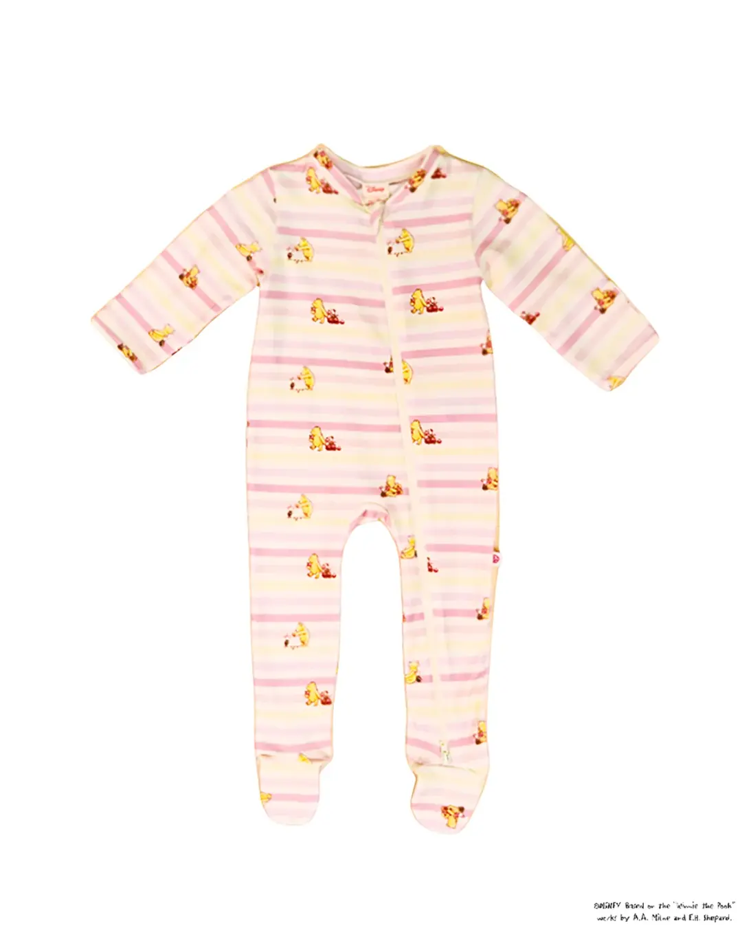 Sleepsuit - Pink Stripes Pooh