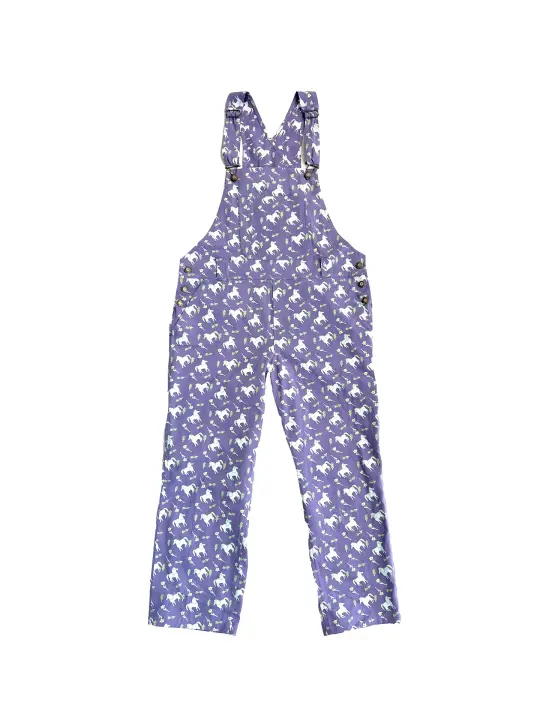 Lavender Lila Overalls | Floral Horses