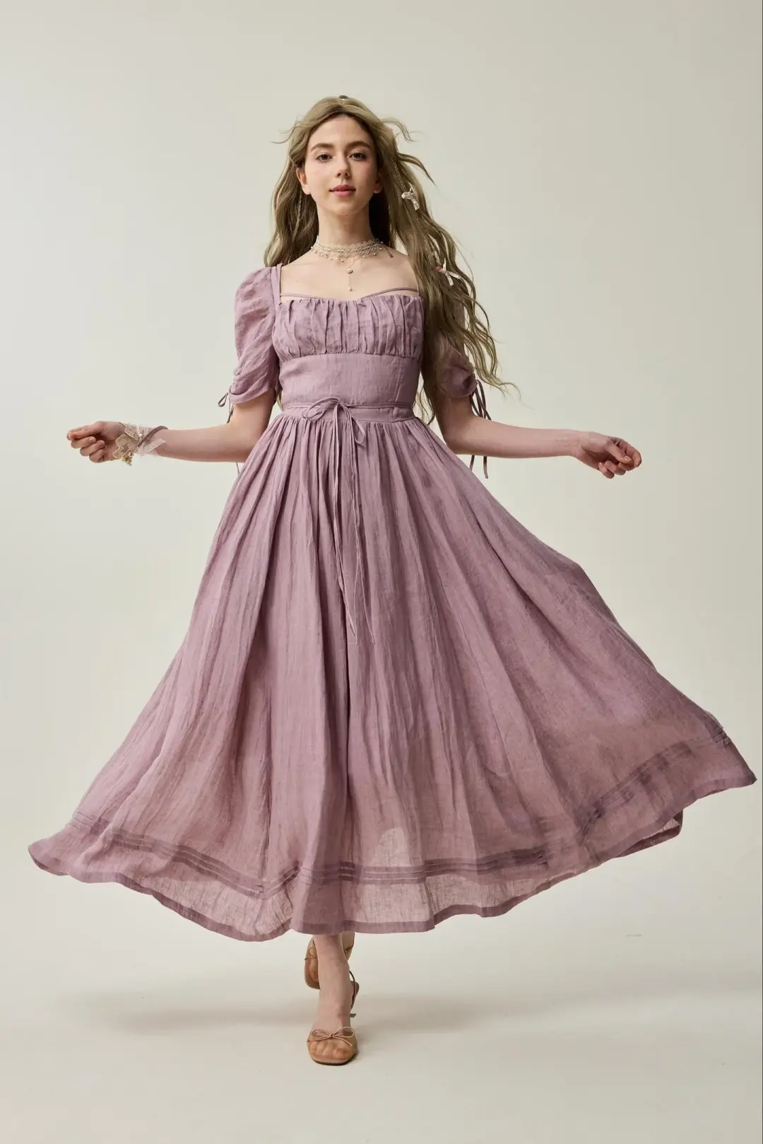 Monette 27 | Corset Linen Dress