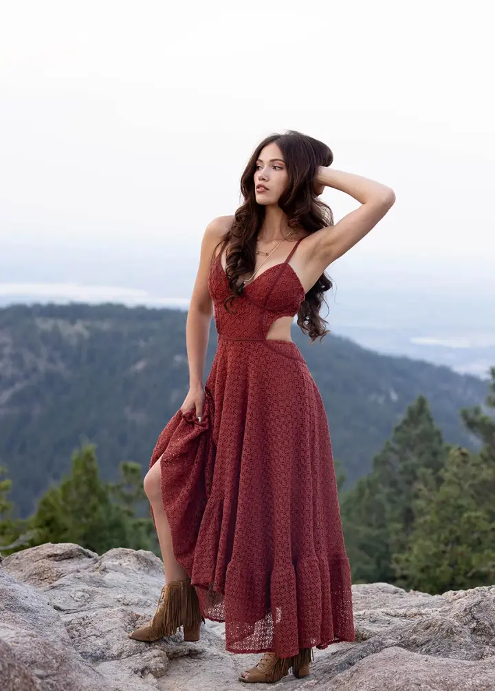 Bebe Dress in Cedar