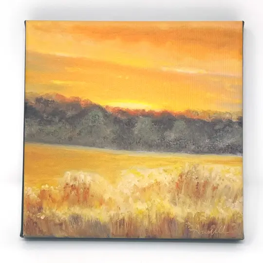 "Amber Glow" Canvas Print