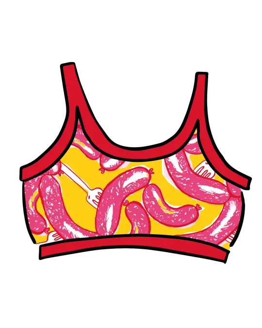 Longline Bra Hot Dawg!
