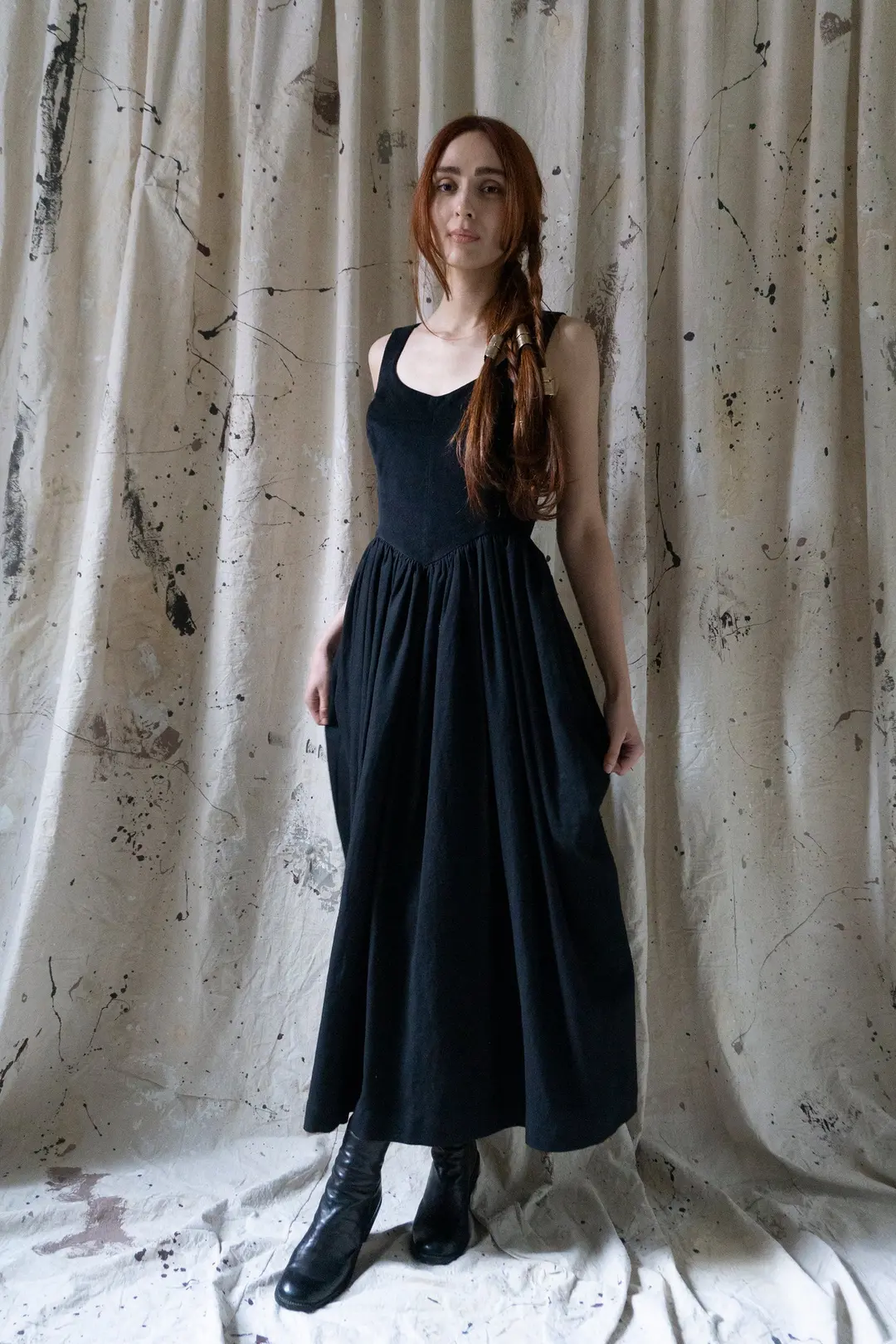 Hemlock Dress - Black Velvet