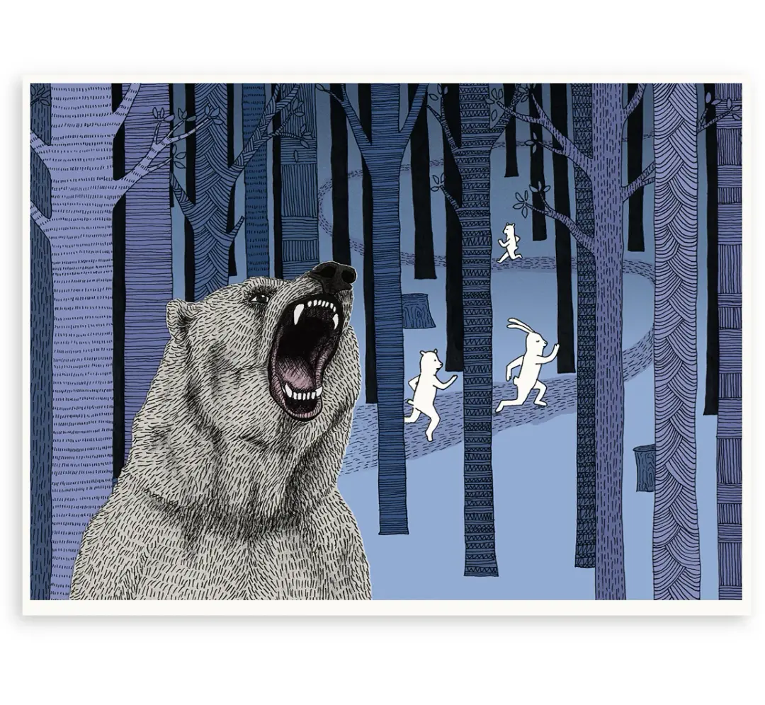 'Grizzly Bear' Limited Edition Art Print