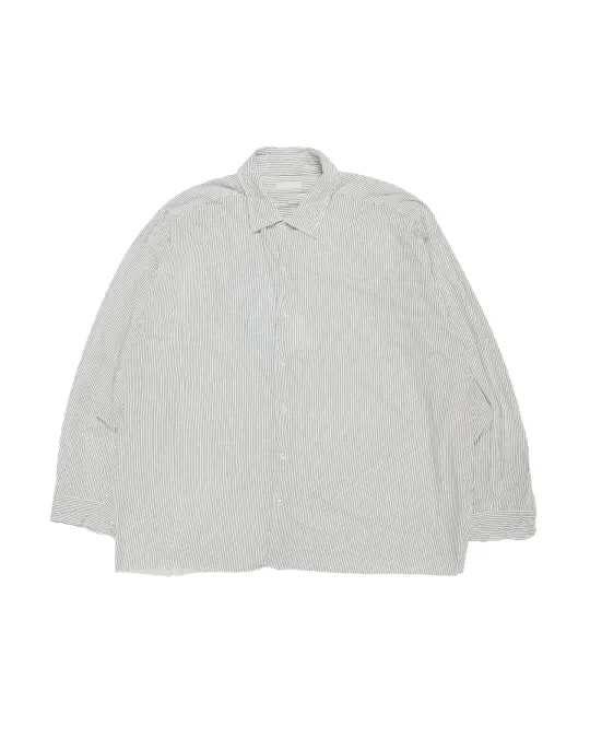 KANEMASA PHIL 46G Stripe Artisan Shirt White Black Dye