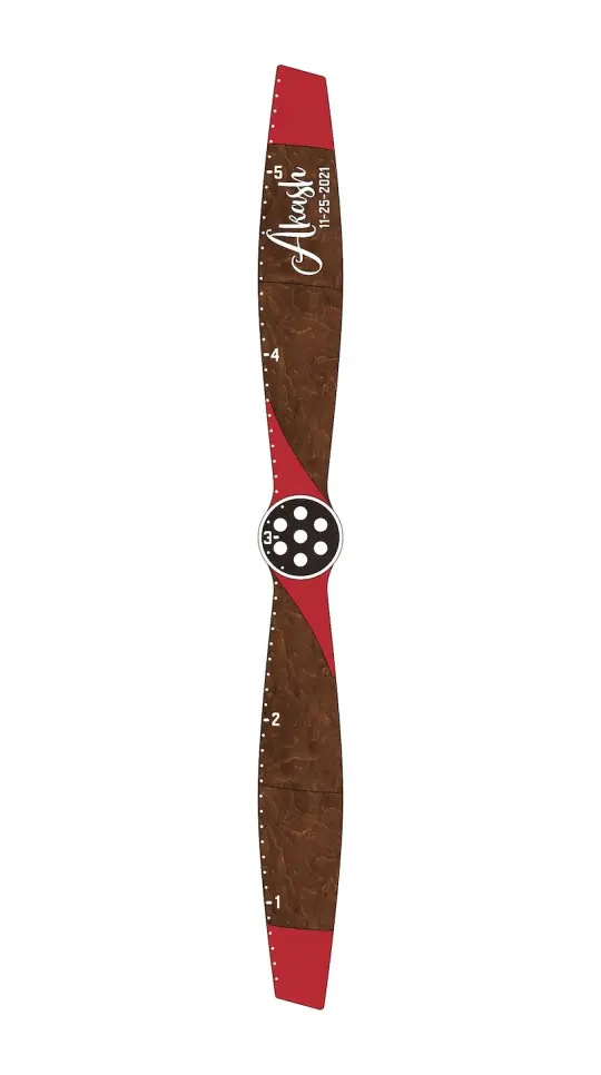 Airplane propeller - Wooden Height Chart | Growth Chart