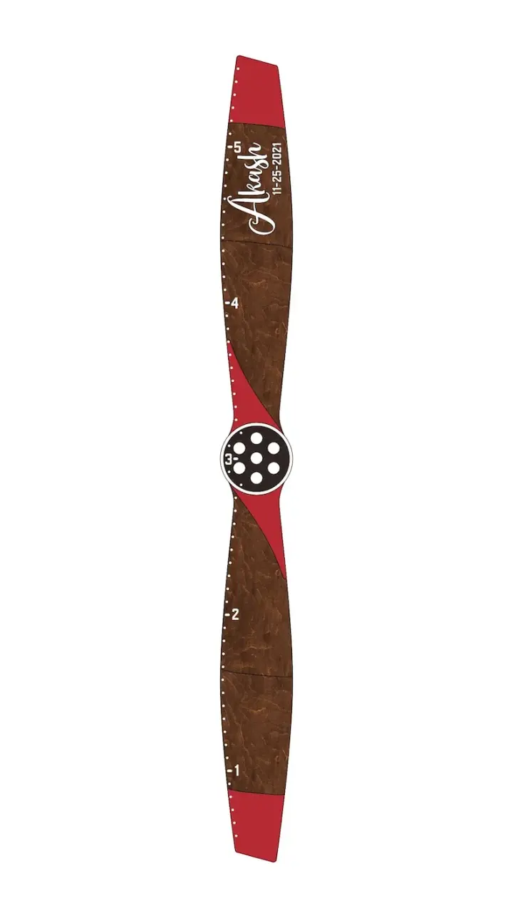 Airplane propeller - Wooden Height Chart | Growth Chart