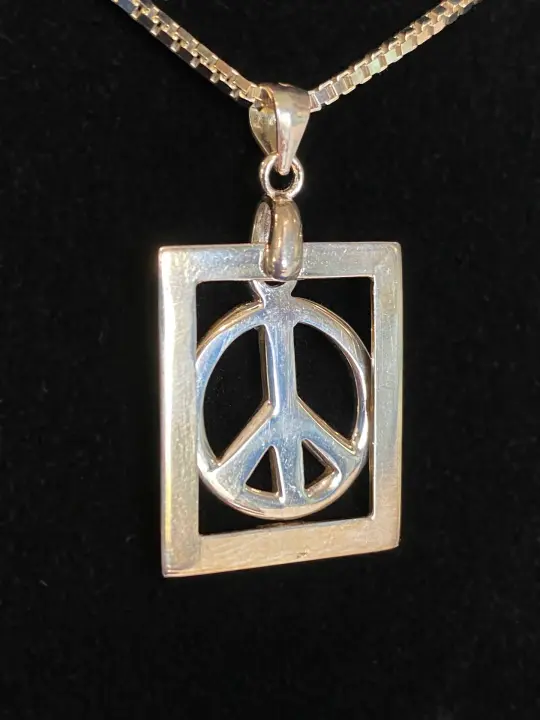 Peace in My Window Necklace