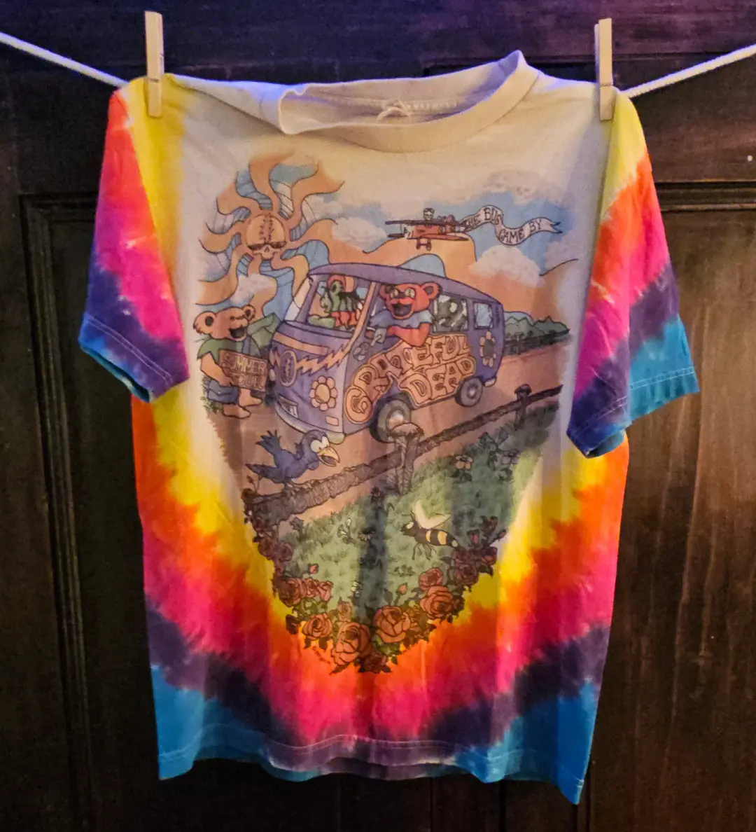 Grateful Dead tie dye 1994 vintage summer tour t-shirt  L