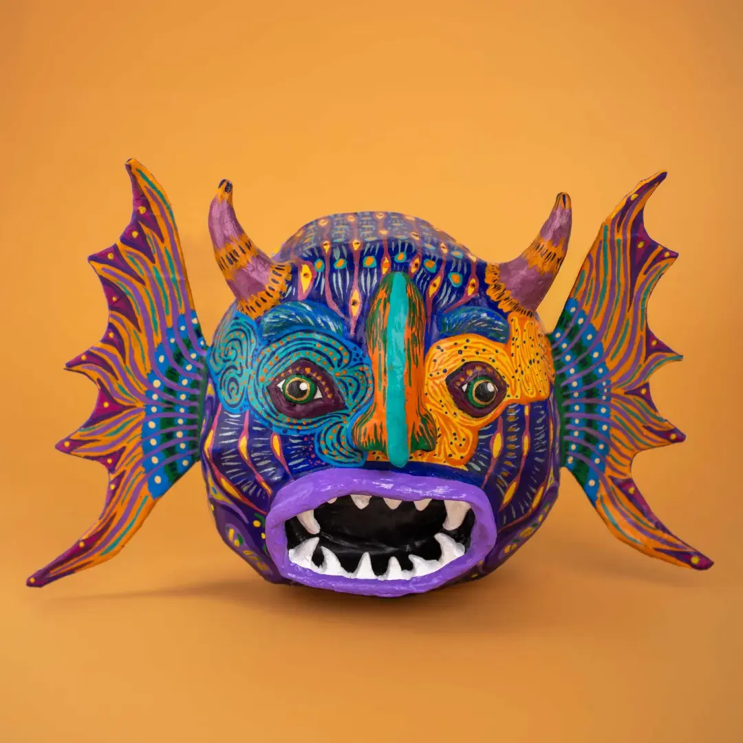 Papier Mache Alebrije Winged Mask