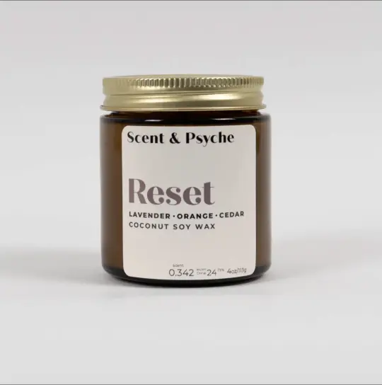 Reset Scented Candle - 7oz Amber Jar
