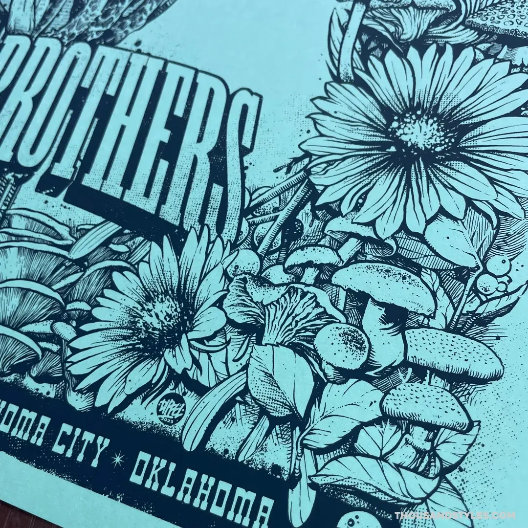 The Avett Bros. Official Gig Poster 6.18.23 Oklahoma City OK - Variant 4