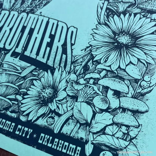 The Avett Bros. Official Gig Poster 6.18.23 Oklahoma City OK - Variant 4