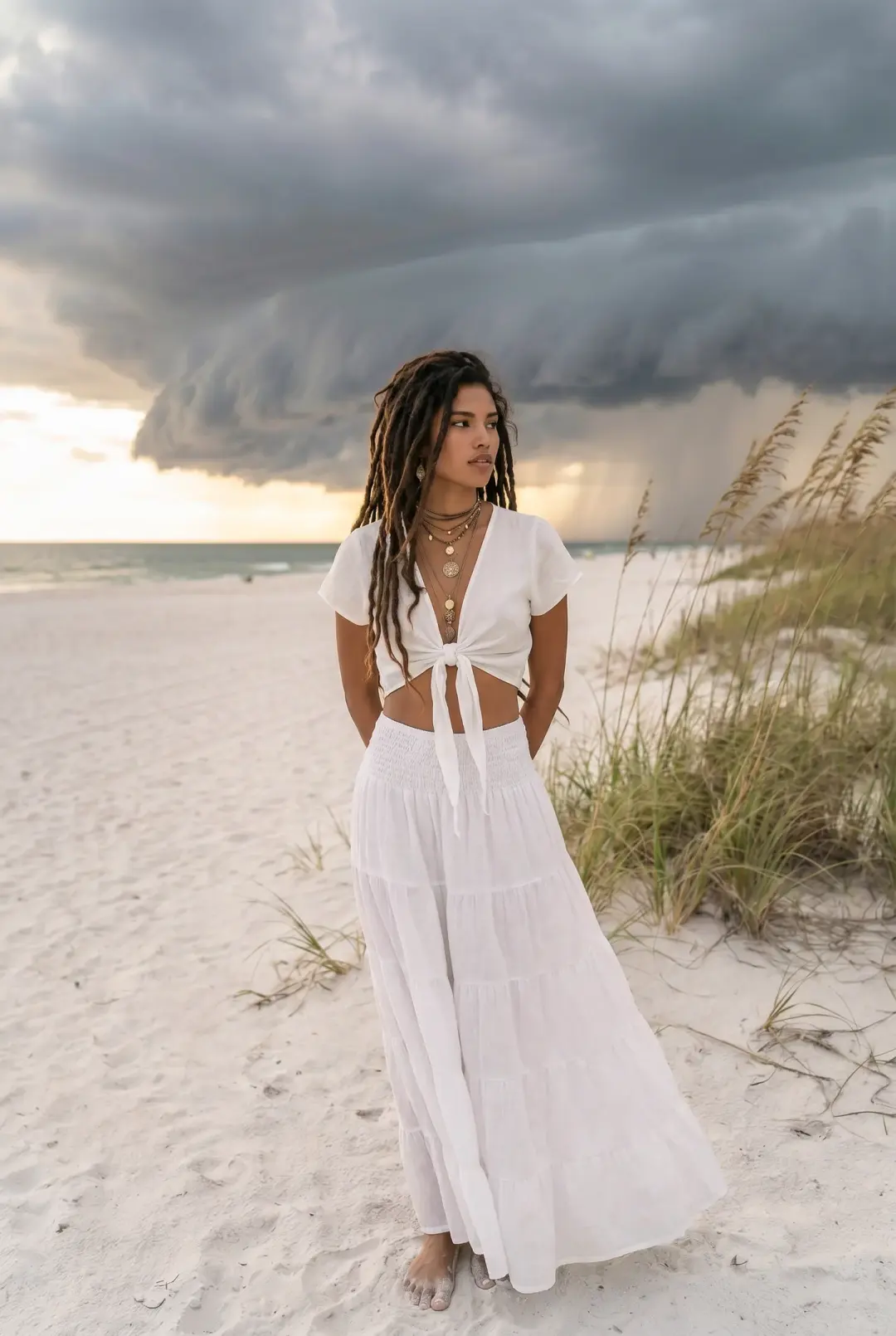 Maxi Skirt Moana Cream