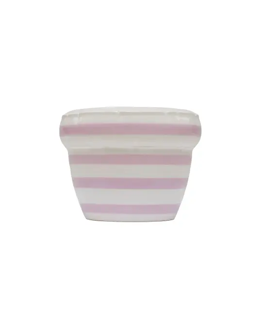 Home Studyo Small Planter 'Louis' Stripes Lavender Gloss
