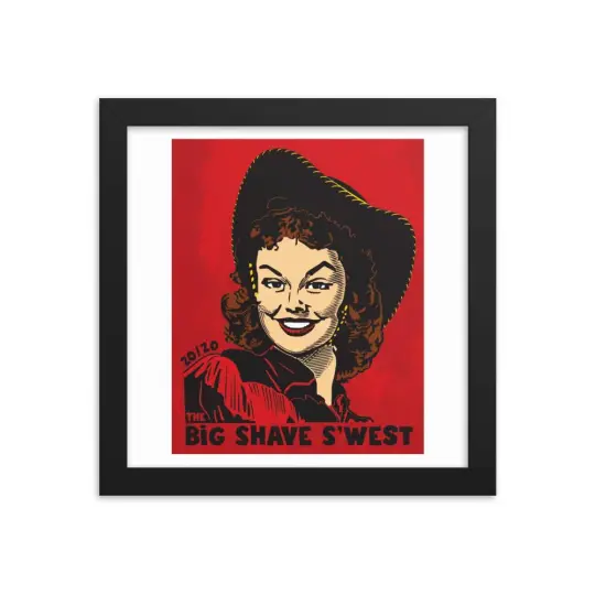 The Official Big Shave S'west 20/20 Framed Print