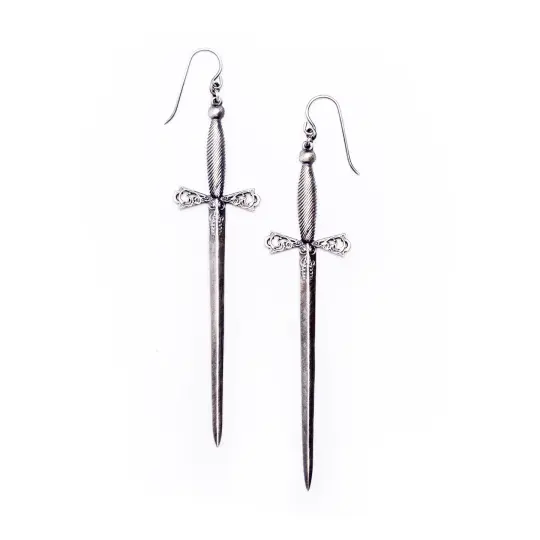 Mini 2 of Swords Tarot Earrings. Part II.