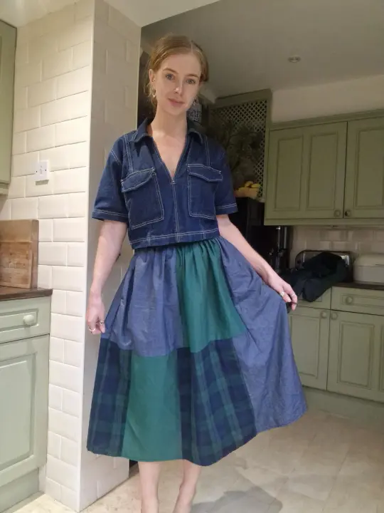 Patchwork skirt - size adjustable