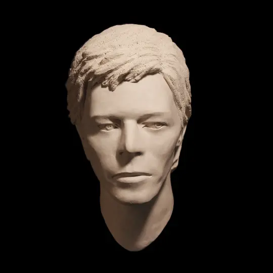 'Heroes' in White Clay (Full Head Sculpture)