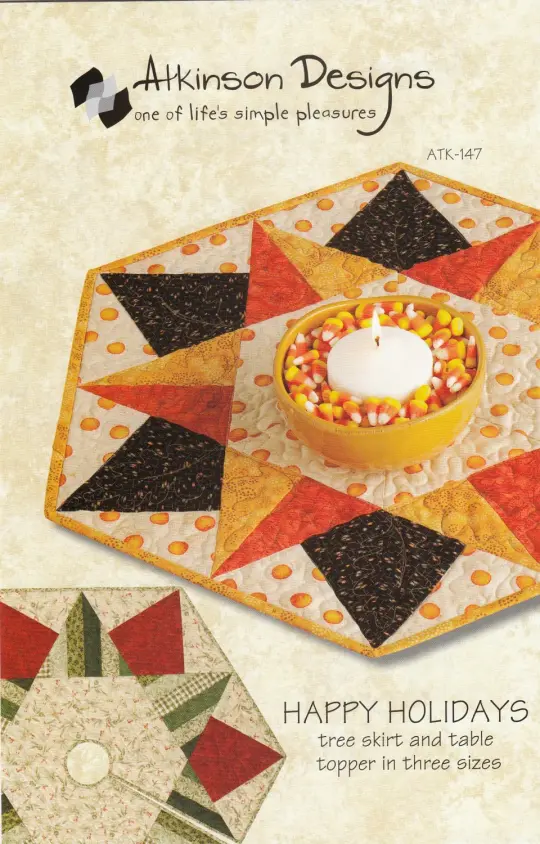 Happy Holidays Tree Skirt & Table Topper