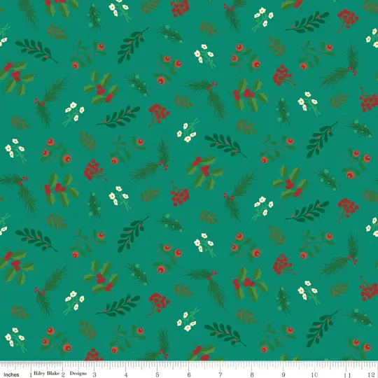 Teal Greenery from In From the Cold