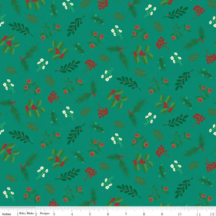 Teal Greenery from In From the Cold