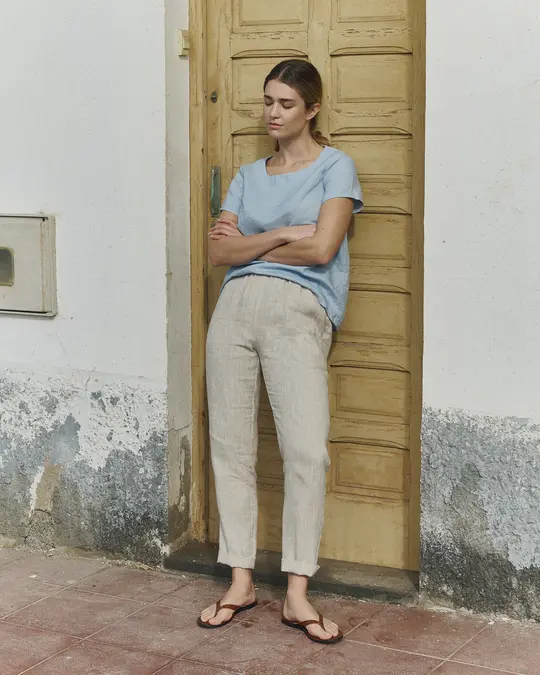 ATHENS-2 linen pants