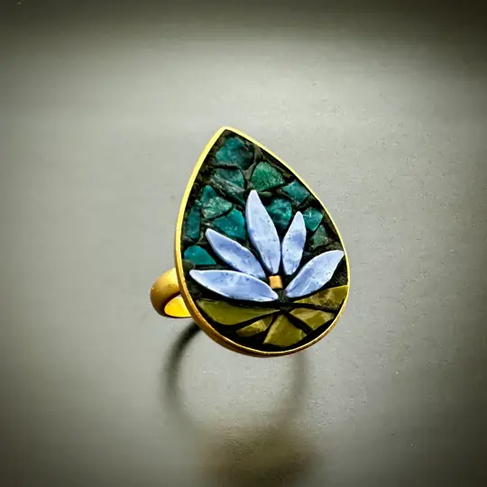 Blue Lotus Ring