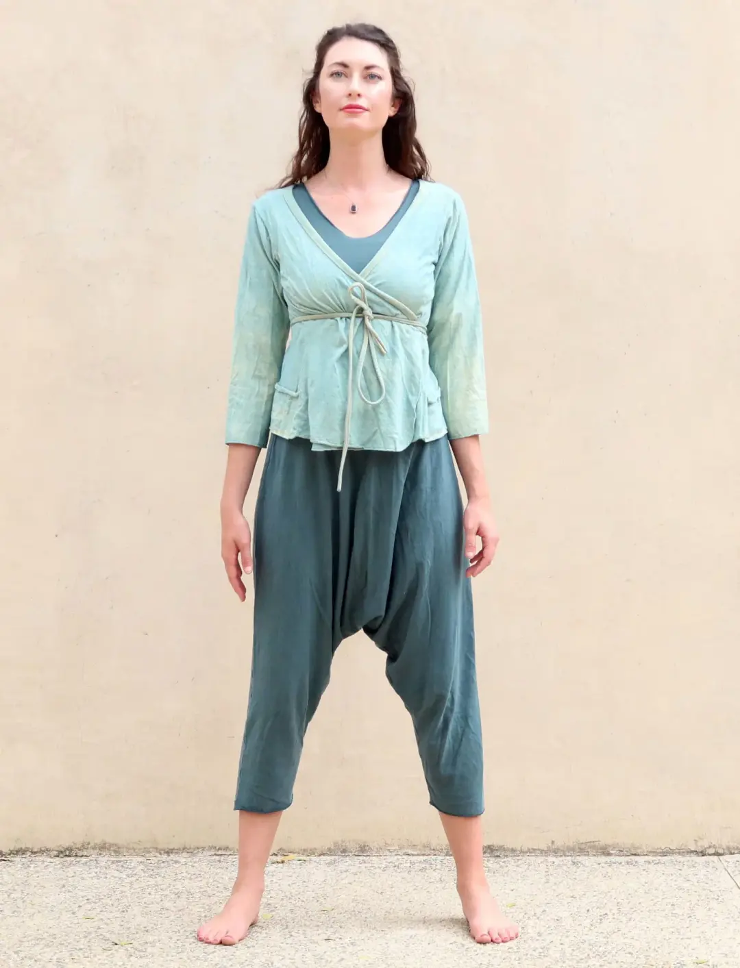 Flip Wrap Perfect Pockets Cropped Shirt