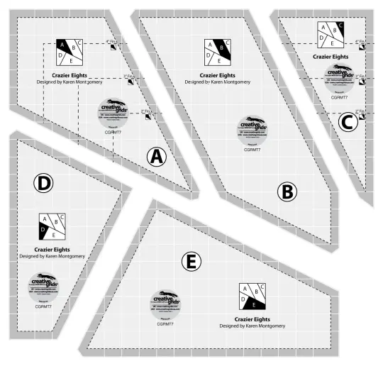 Creative Grids-Crazier Eight 8" Templates