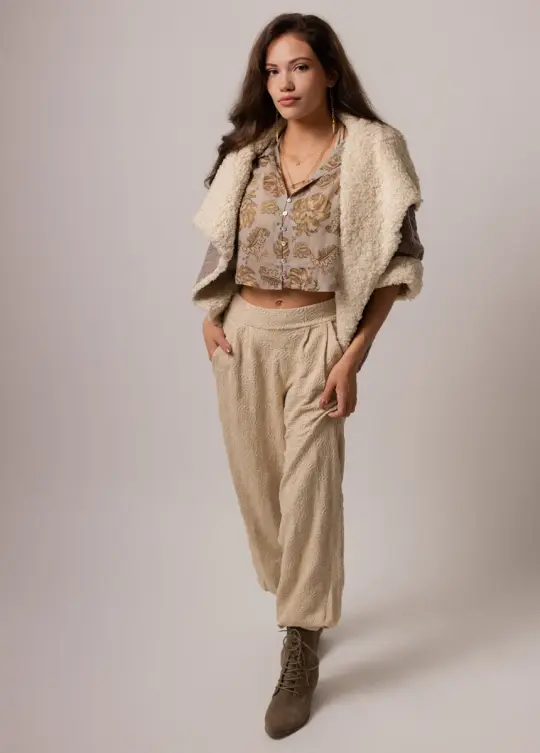 Collins Pant in Ecru