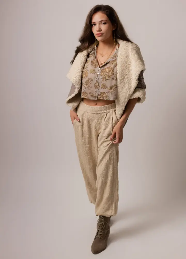 Collins Pant in Ecru