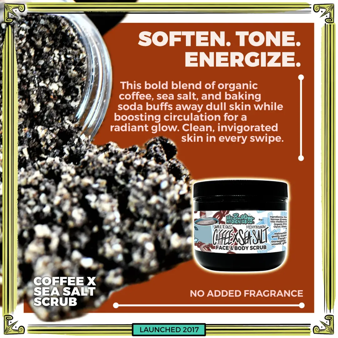 Scrub: Coffee X Sea Salt - Anti-Inflammatory X Tone Evening